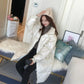 Matte Shiny White Duck Down Down Jacket Women Mid-length Korean Loose Dongdaemun Winter Jacket Women