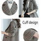 Spring and Autumn Temperament Mid-length Coat Popular Casual Loose Plaid Windbreaker Jacket Women