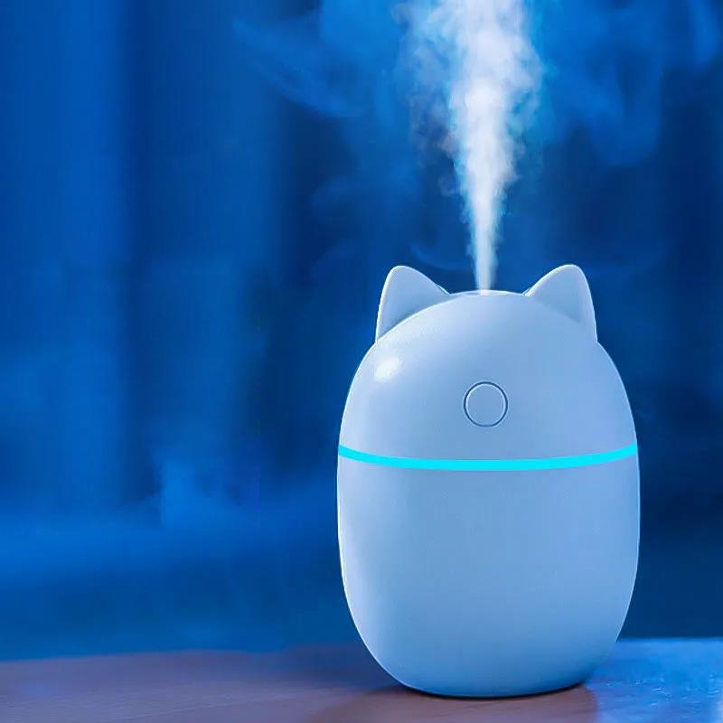 300ml Cute Bear Air Humidifier USB Electric Sprayer Mini Portable Aroma Diffuser for Home Office Car