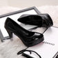 High Heels for Women Platform Shoes Patent Leather Black White Red Pumps Office Party Wedding Heels Womans Shoes