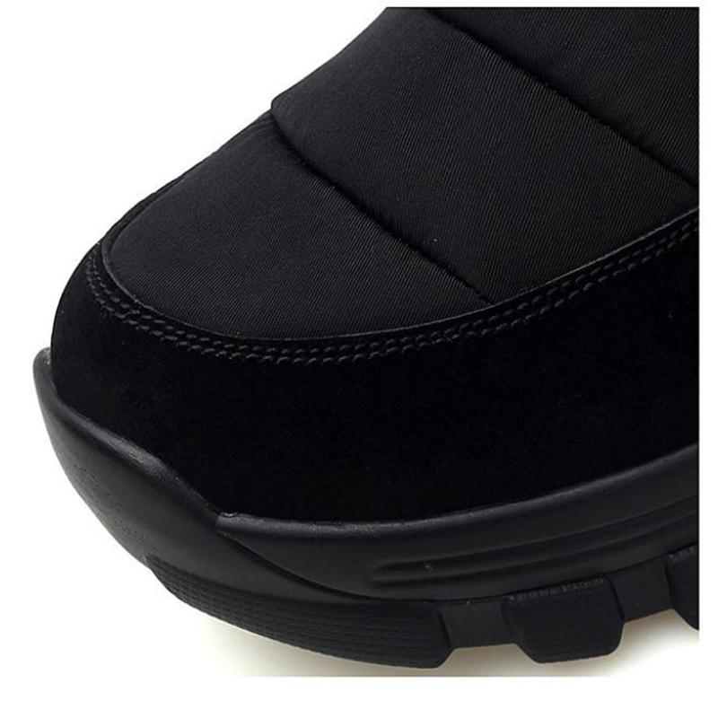Winter Outdoor Ski Boots Boots Women's Waterproof Non-slip Mid-high Tube Cotton Boots Outdoor Plus Velvet Thickening Large Size Snow Boots