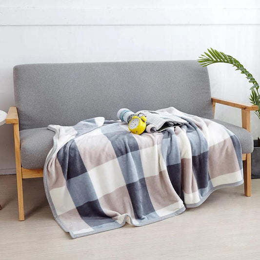 Coral Fleece Blanket One-piece Single Double Quilt Blanket Winter Thickening Warm Blanket Student Dormitory Plush Quilt