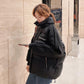 Winter Padded Jacket Women's Loose Short Cotton-padded Jacket Stand-up Collar Capless All-match Padded Jacket Jacket Winter Thick Warm Jacket