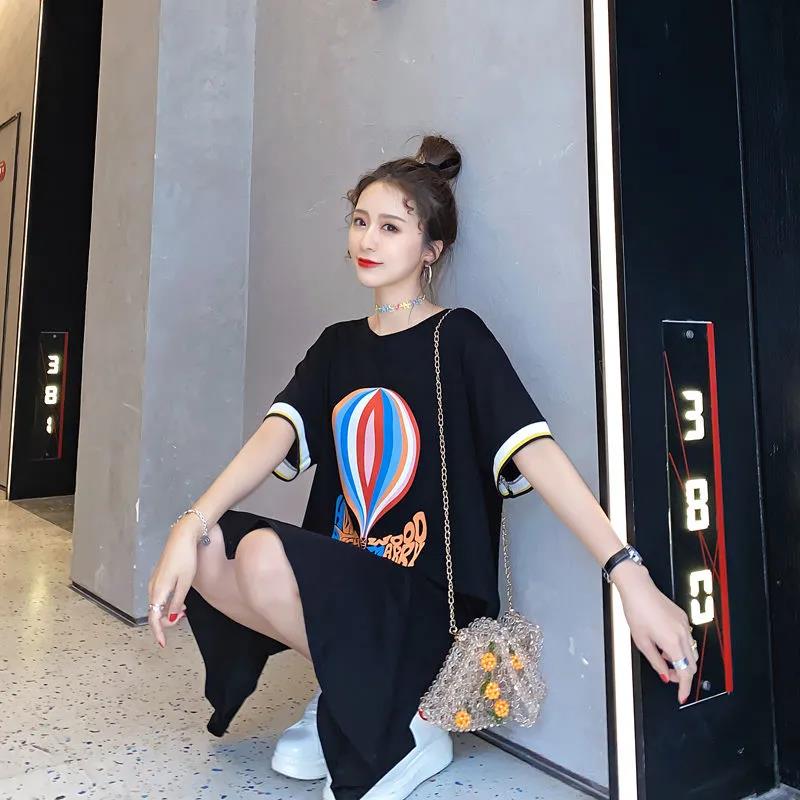 Balloon Ruffle Women's Summer Dress Short Sleeve Round Neck Printing  Daily Wear Office Dating Party