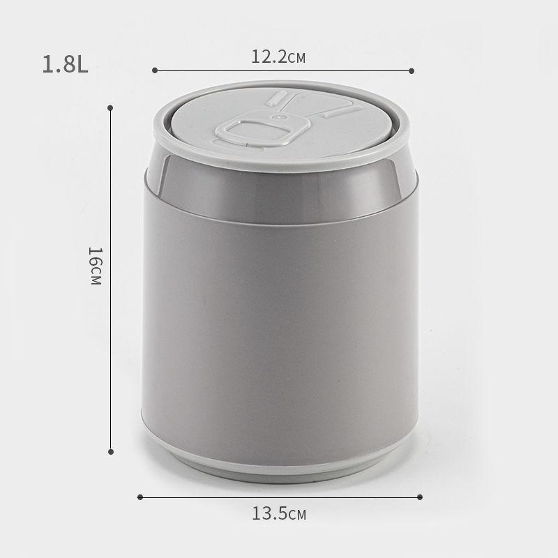 Press Type Desktop Trash Can Mini Cute Desk Small Storage Bin Household Bedroom Bed Bedside Waste Paper Basket