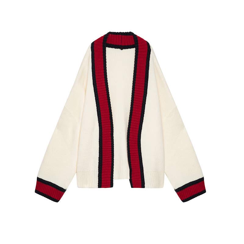 cardigan cardigans Women's Sweaters Autumn Winter fashionable Casual Plaid V-Neck Cardigans Loose