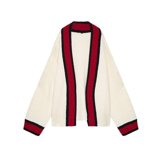 cardigan cardigans Women's Sweaters Autumn Winter fashionable Casual Plaid V-Neck Cardigans Loose