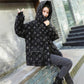 WTEMPO Winter Down Jacket Women Mid-length Hair Luminous Loose Fashion White Duck Down Jacket