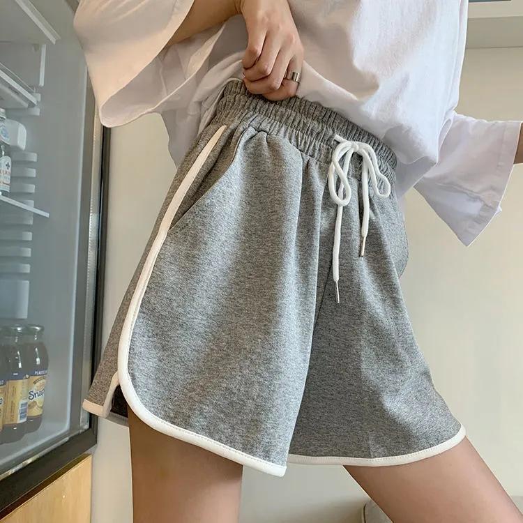 Wide Leg Pants Female Summer Student High Waist Shorts Casual Sports Pants Five Points Shorts Running Shorts for Women