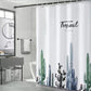 Thicken Shower Curtain Bathroom Shower Curtain Cloth Waterproof and Mildew-proof Partition Door Curtain Toilet Curtain