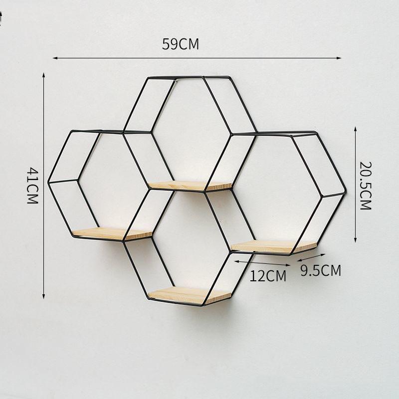 Shelf Free Punching Simple Nordic Living Room Wall Decoration Bedroom Dining Room Storage Shelf