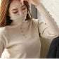 Turtleneck Pullover Sweater Women Fall/winter Style Loose Inner Bottoming Shirt Fashion Long-sleeved Blouse