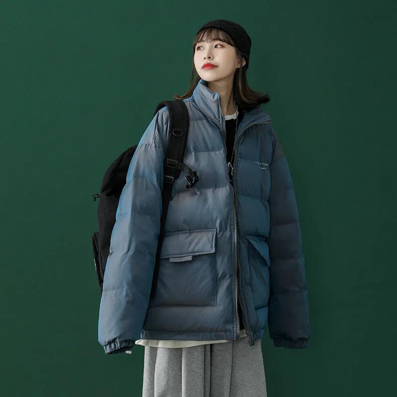 Women's Down Padded Jacket Short Tooling Small Padded Coat Loose Padded Jacket Student Jacket