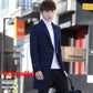 Men's Woolen Coat Long Windbreaker Man Jacket Overcoat for Male Casual Outwear Men Winter Clothing