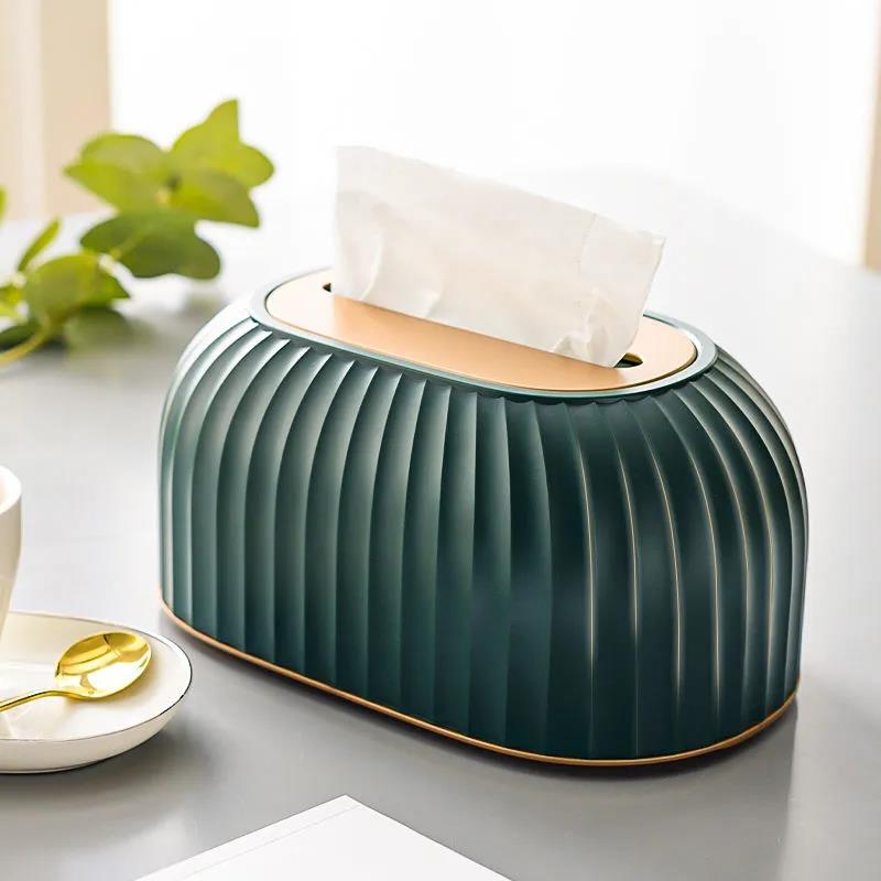 Tissue Box Household Paper Box Living Room Dining Room Coffee Table Simple Multifunctional Creative Light Luxury Organizer