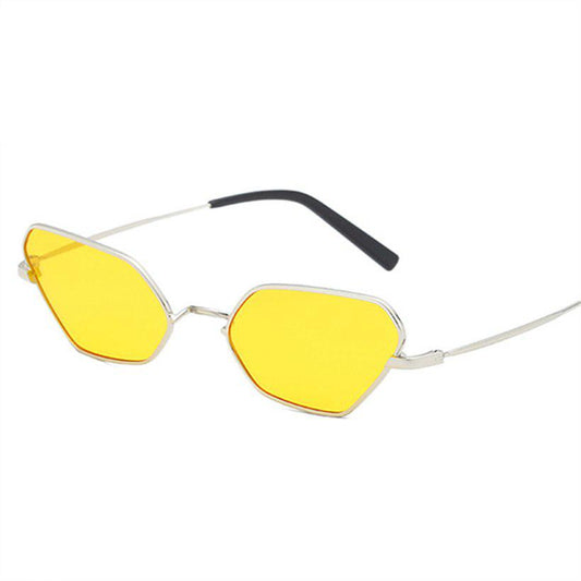 Cat Eye Sunglasses Women Metal Frame Fashion Yellow Sun Glasses Men Brand Design Pink Glasses Ladies