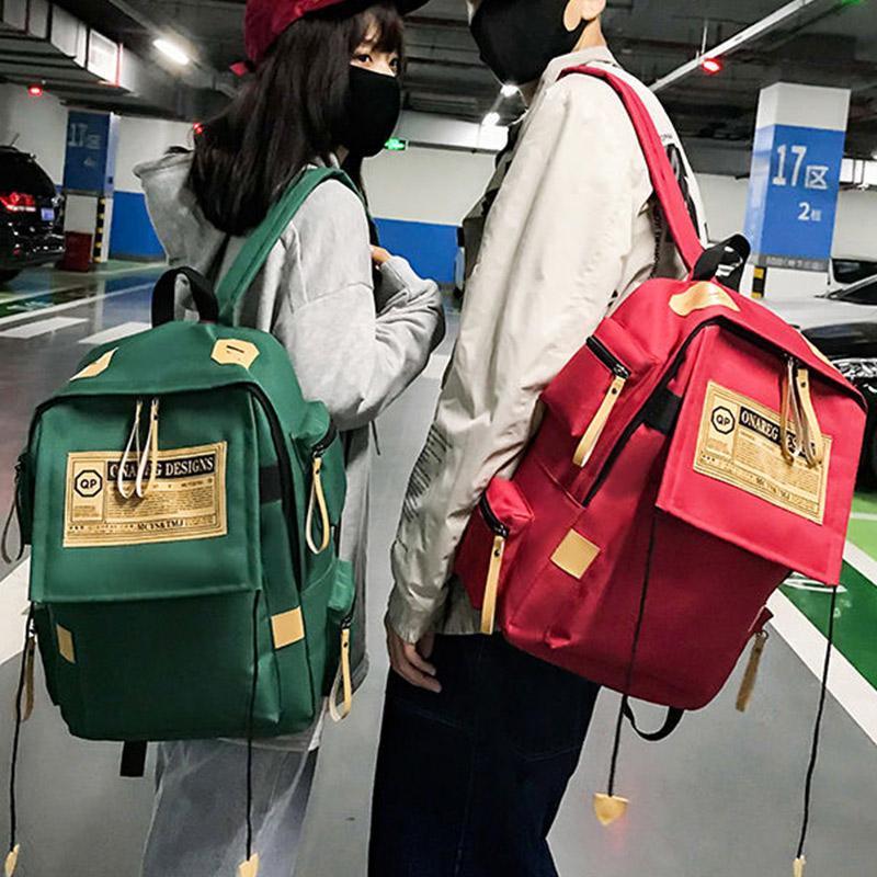 Backpack Men and Women Casual Simple Backpack Trend Personality Student School Bag Travel Bag