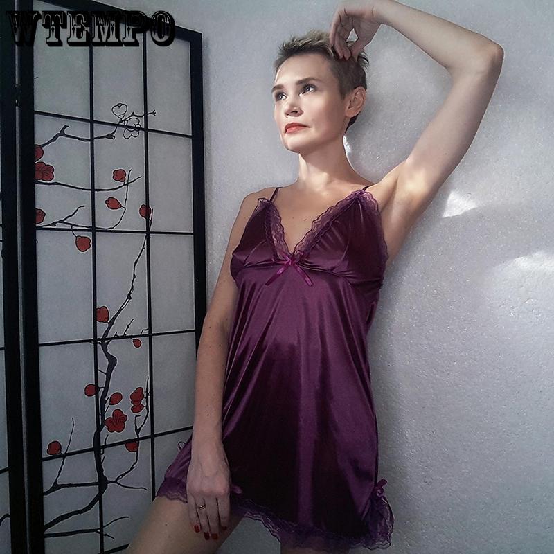 Sexy Pajamas Female Summer Sling Nightdress Within Temptation Tracksuit Silk Thin