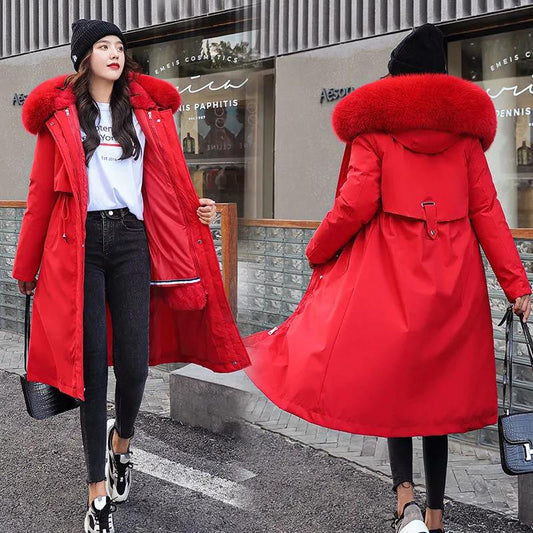 One-coat Three-wear Pie To Overcome Women's Long Winter Padded Padded Jacket