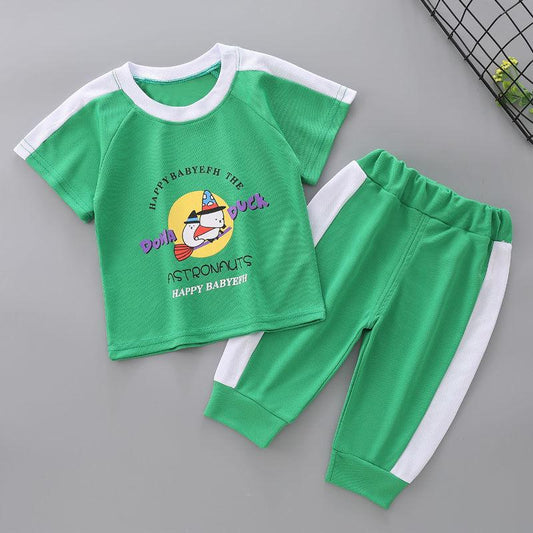 Summer Children's Set  Baby Short Sleeve 2-piece Clothes Boy's Clothing Set Baby Toddler Clothing for Boy
