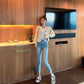 Autumn and Winter Thick Cardigan Jacket Long-sleeved V-neck Loose Sweater Knitted All-match Female Jacket