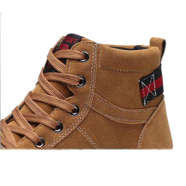 Autumn Early Winter Men's Boots Split Leather Men Ankle Boots Outdoor Men Leather Boots Men Shoes
