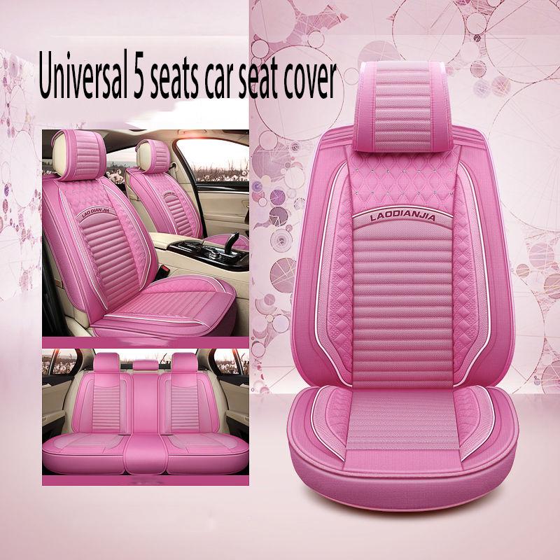 Car Seat Cover Universal 5 set Auto Seat Cushion Leather 5 seats Universal Car seat cover Waterproof