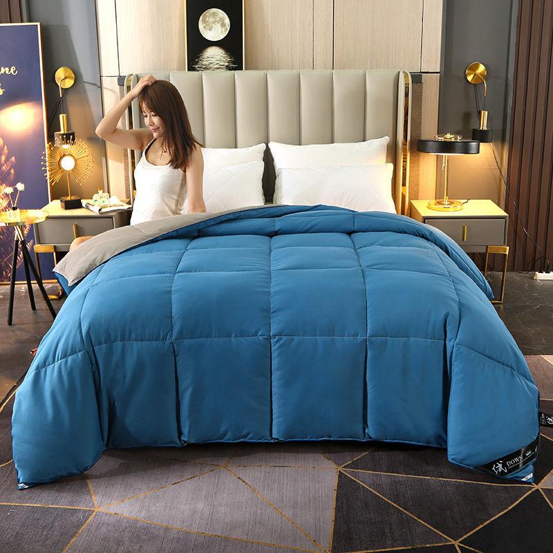Cotton Down Quilt White Goose Down Thickened Warm Winter Quilt Double Quilt Core Dormitory Four Seasons Quilt