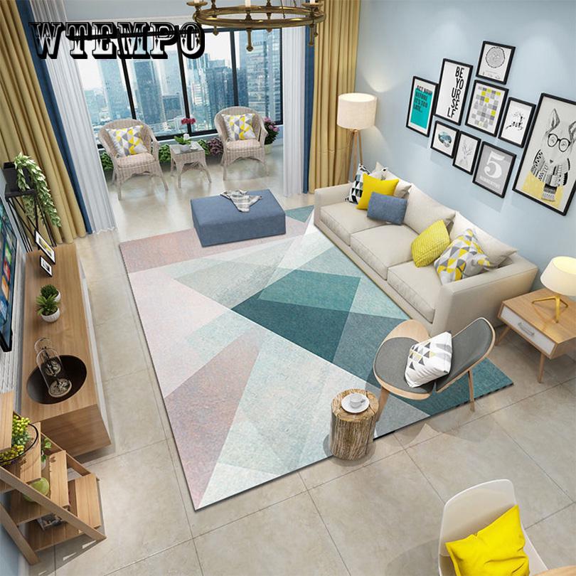 Nordic Style Geometric Carpets for Living Room Soft Carpet Kids Bedroom Large Size Antiskid