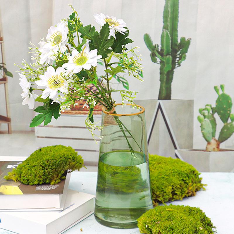 Small Daisy High-end Simulation Flower Living Room Decoration Home Decoration Bouquet Finished Chamomile Dried Bouquet Photo Props