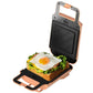 600W Frying and Baking Machine Waffle Maker Sandwich Making Machine Kitchen Supplies with 3 Sets of Bakeware