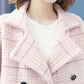 Autumn and Winter Fashion Knitted Cardigan Lapel Long-sleeved Thick Sweater Short Casual Jacket