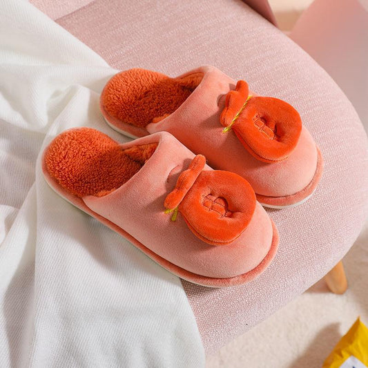 Autumn and Winter Cotton Slippers Indoor Non-slip Slippers Soft Soles Household Casual Slippers