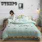 Coral Velvet 4pcs Winter Flannel Thickening Warm Bedclothes Queen King Bedsheets Quilt Cover