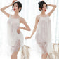 Women's Sexy Lace Pajama Summer Ladies Mesh Lace Sexy Nightdress Plus Size Nightdress
