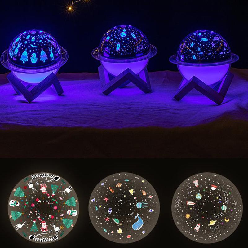 250ml Christmas Indoor Air Humidifier Night Light Atmosphere Light Silent Aroma Diffuser USB  Electric Sprayer