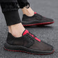 Men Shoes Fashion Comfortable Lace up Sneakers Mesh Flats Summer Sneakers Breathable Casual Shoes