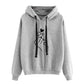 Hoodes Women's Sweatshirts Autumn Winter Women Printed Long Sleeve Solid Hoodie Finger Heart Hooded Pullover Tops Hoodies Coat
