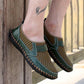 Cowhide Sandals Men's Hollow Mesh One Pedal Peas Shoes Men's Shoes Breathable Casual Lazy Shoes