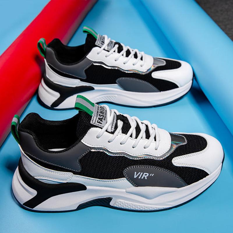 Fall Trend Men's Shoes Breathable Mesh Sneakers All-match Non-slip Men's Casual Old Fashion Shoes