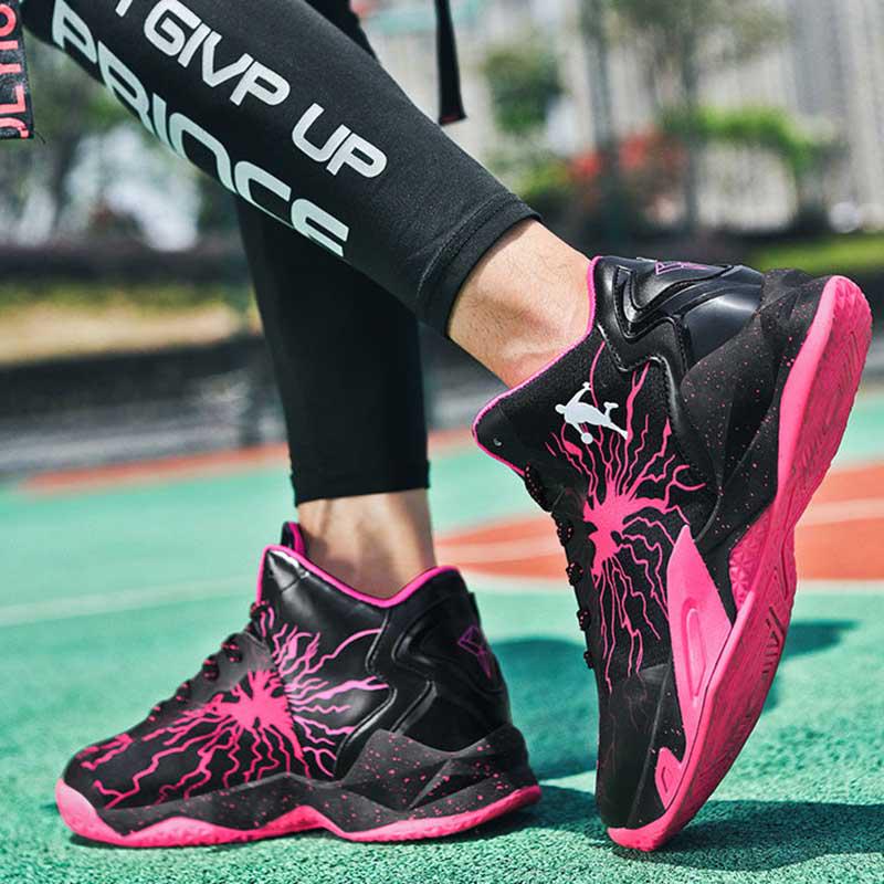 Size 36-45 Summer Men Leather Sneakers High-top Running Basketball Shoes Breathable Shockproof Non-slip Comfortable Shoes Deodorant Tactical Boots