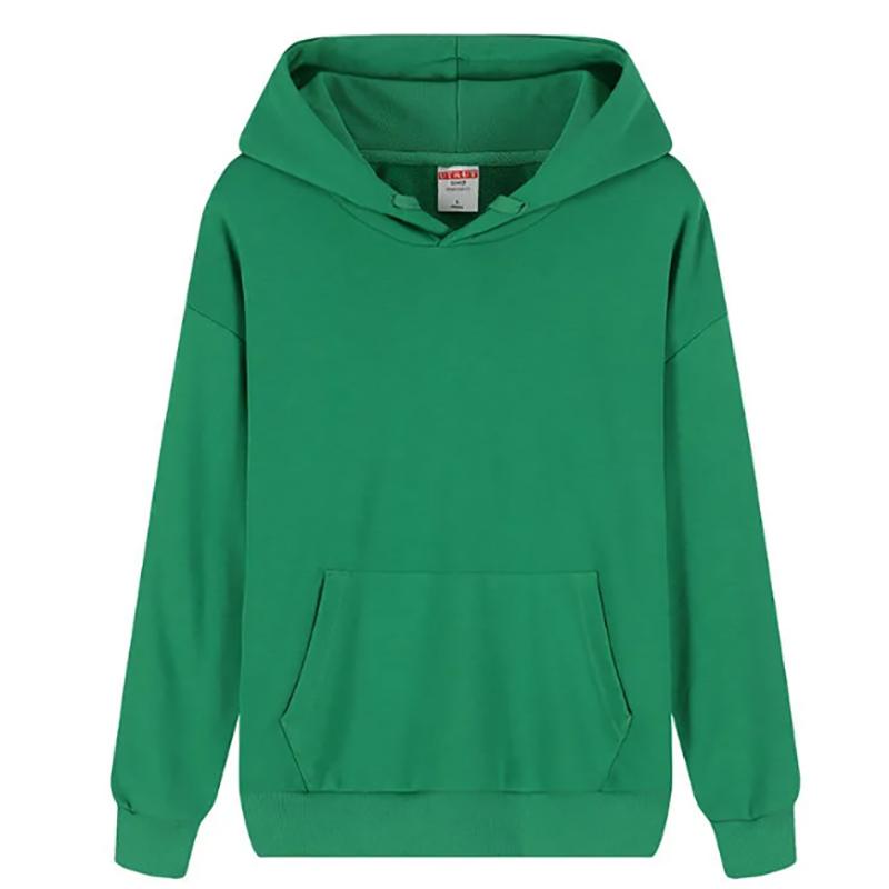 Macaron Pure Color Sweatshirts Loose and Lazy Pure Color Hooded Sweater Men Long-sleeved Sports Cotton Terry Soft Top
