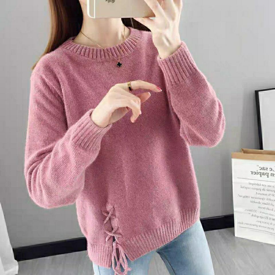 Autumn and Winter Mink Velvet Sweater Loose Casual Jacket Fashion Knitted Blouse