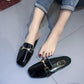 Half Drag Female Korean Version of The Summer New Word Chain Slippers Female Wear Wild 42 Flat Bottom 43