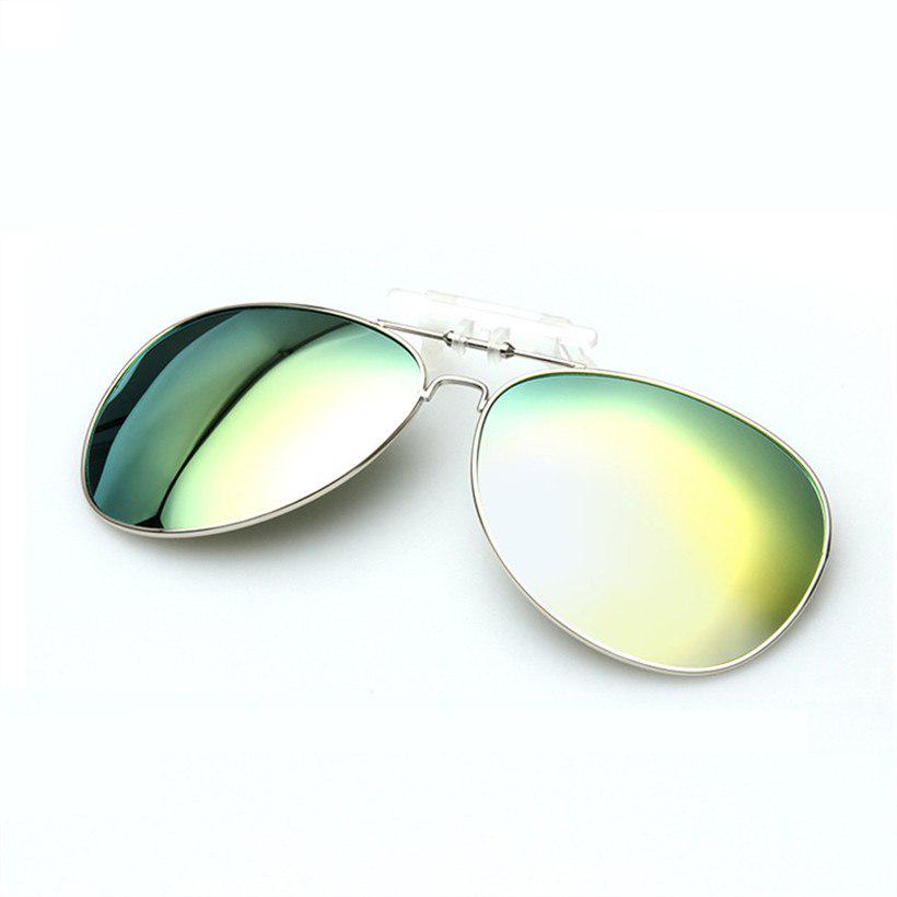 Polarized Clip on Sunglasses Men Women Pilot Sun Glasses Clip Myopia Night Driving Male Eyeglasses B