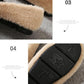 Hairy Shoes Women's Autumn All-match Round-toe Flat-bottomed Comfortable Lazy Casual Pedal Peas Shoes Moccasin Shoes