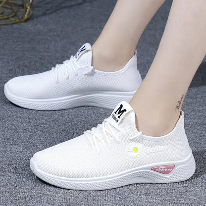 Non-slip Wear-resistant Running Shoes Women's Spring and Summer Sports Shoes  Slip-on Mesh Shoes