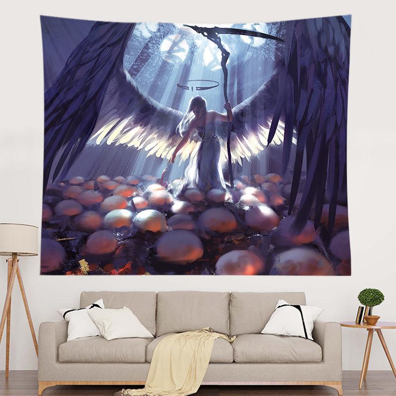 Net Celebrity Home Background Cloth Anime Ghost Knife Two-dimensional Tapestry Student Dormitory Bedroom Decorative Wall Covering