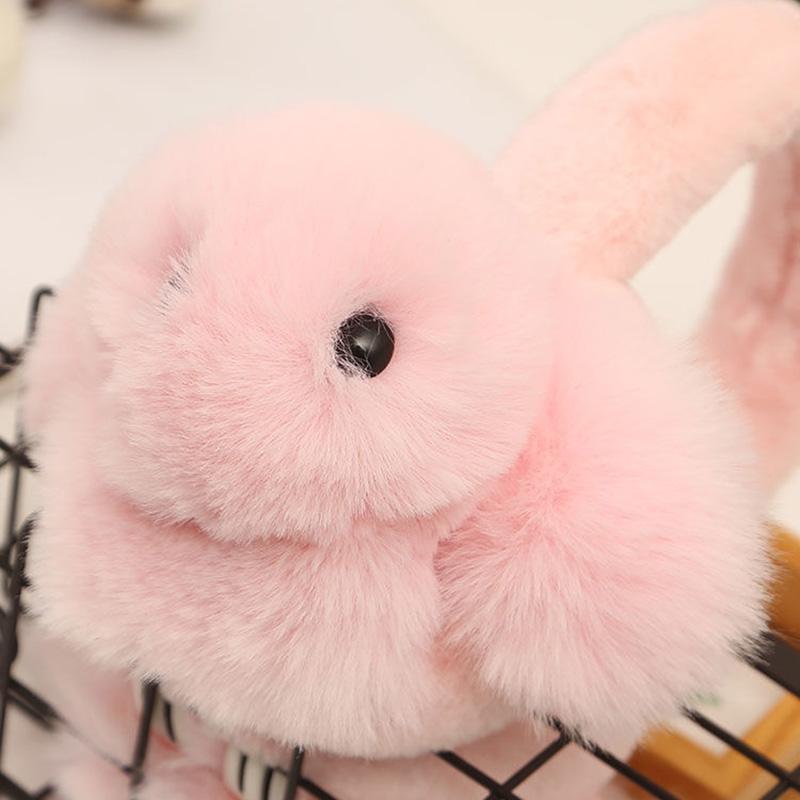 Women's Winter Long-eared Rabbit Earmuffs Cute Cartoon Warm Earflap Plush Rabbit Ear Warmer Plush Ear Pad Cover Thickened Earlap