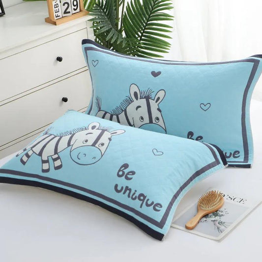 High-end Adult Thickened Couples Do Not Shed Hair and Do Not Fade Pillow Towel Simple Style Cotton Gauze Pillow Towel Large Pair